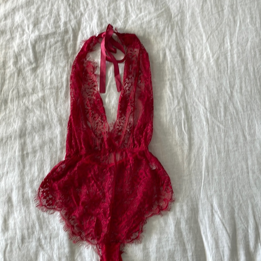 Red Lace Teddy